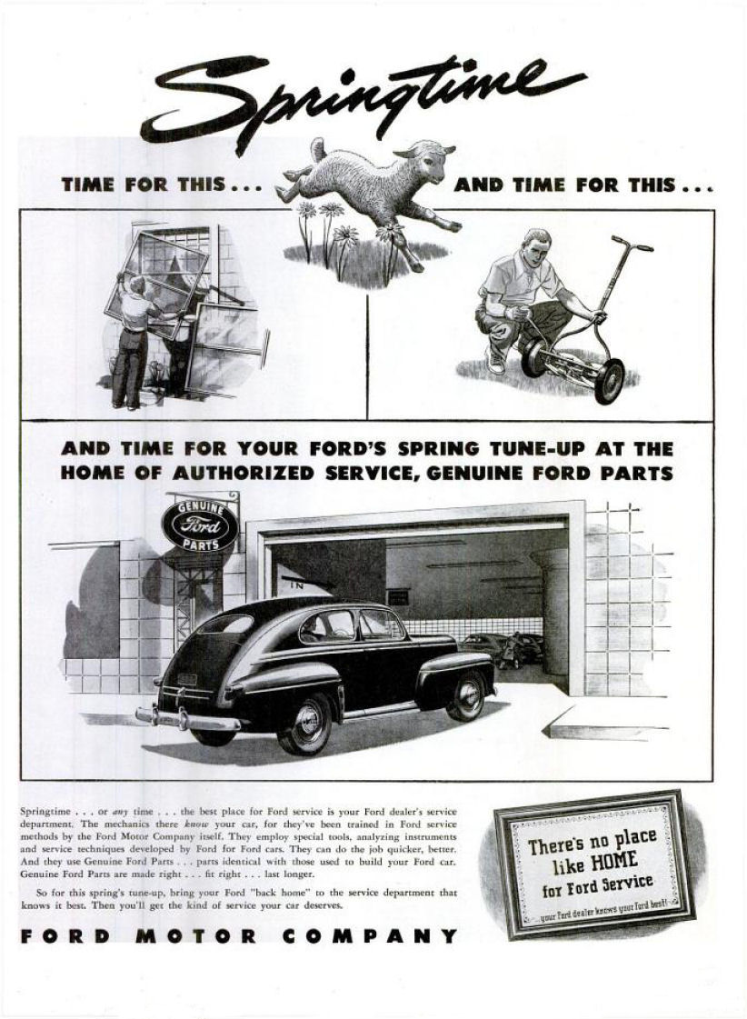 1946 Ford Auto Advertising